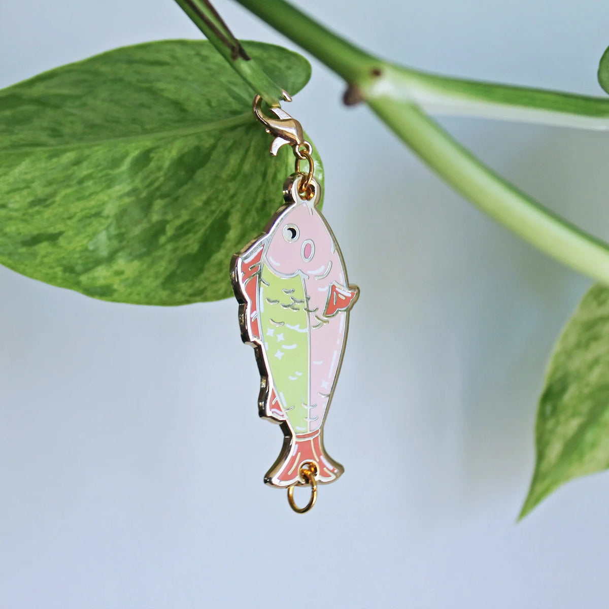 Twill + Print Fishy Progress Keeper / Stitch Marker