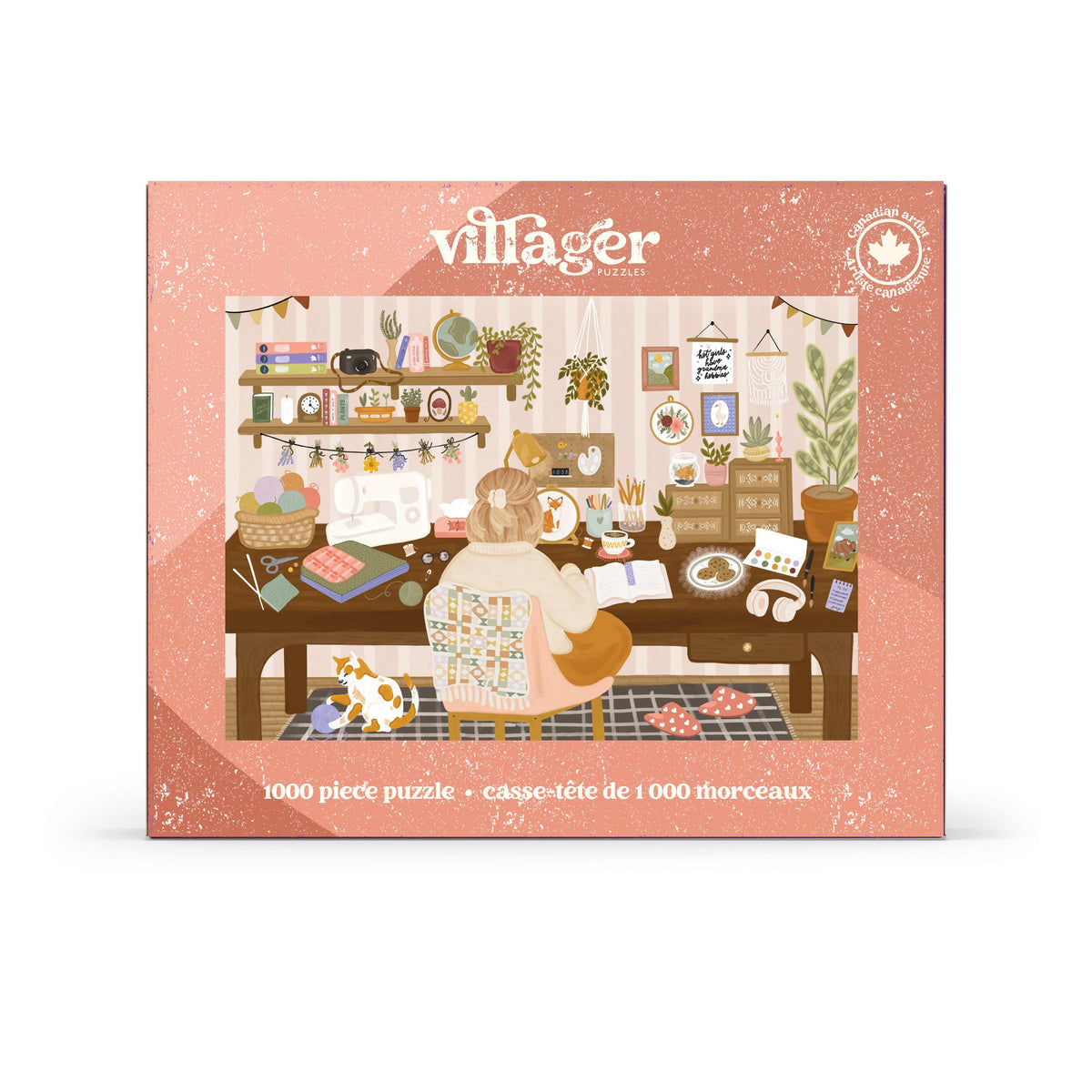 Grandma Hobbies | Villager Puzzles 1000-Piece Puzzle | Designed in Alberta, Canada by Jess Capeling