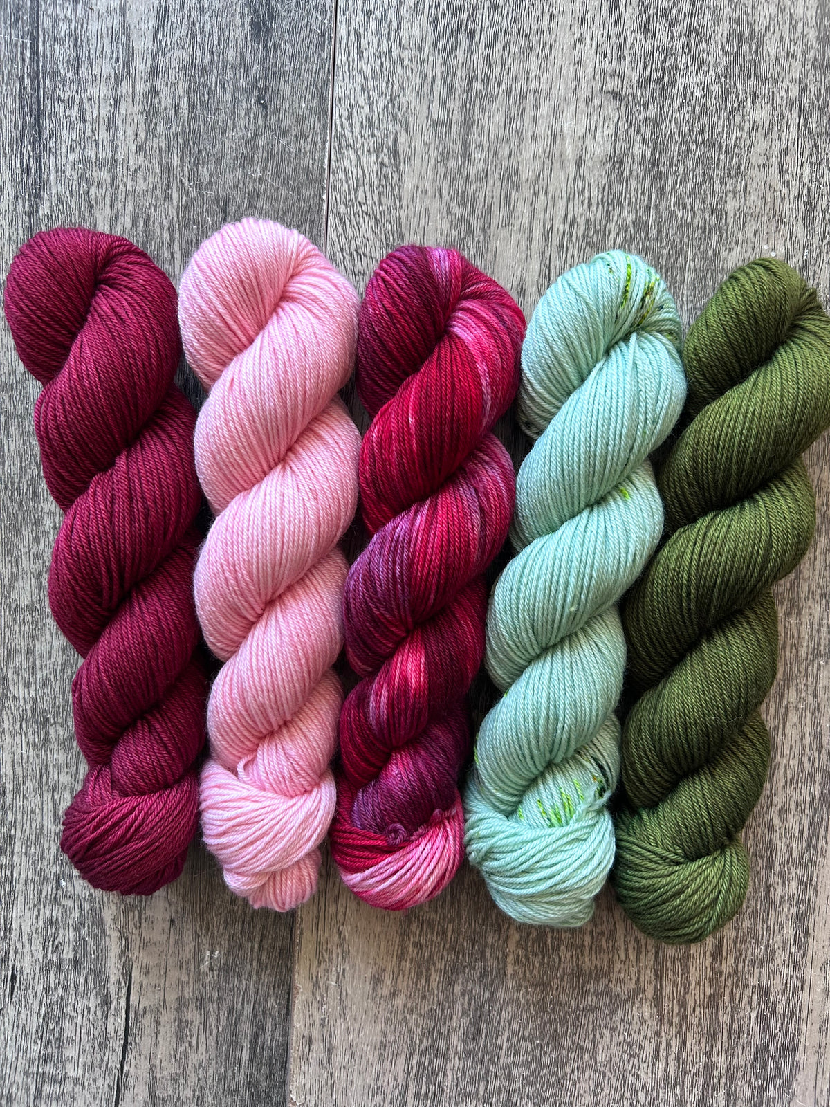 Bramble Ridge Smooth Sock Set - Cranberry Fest!