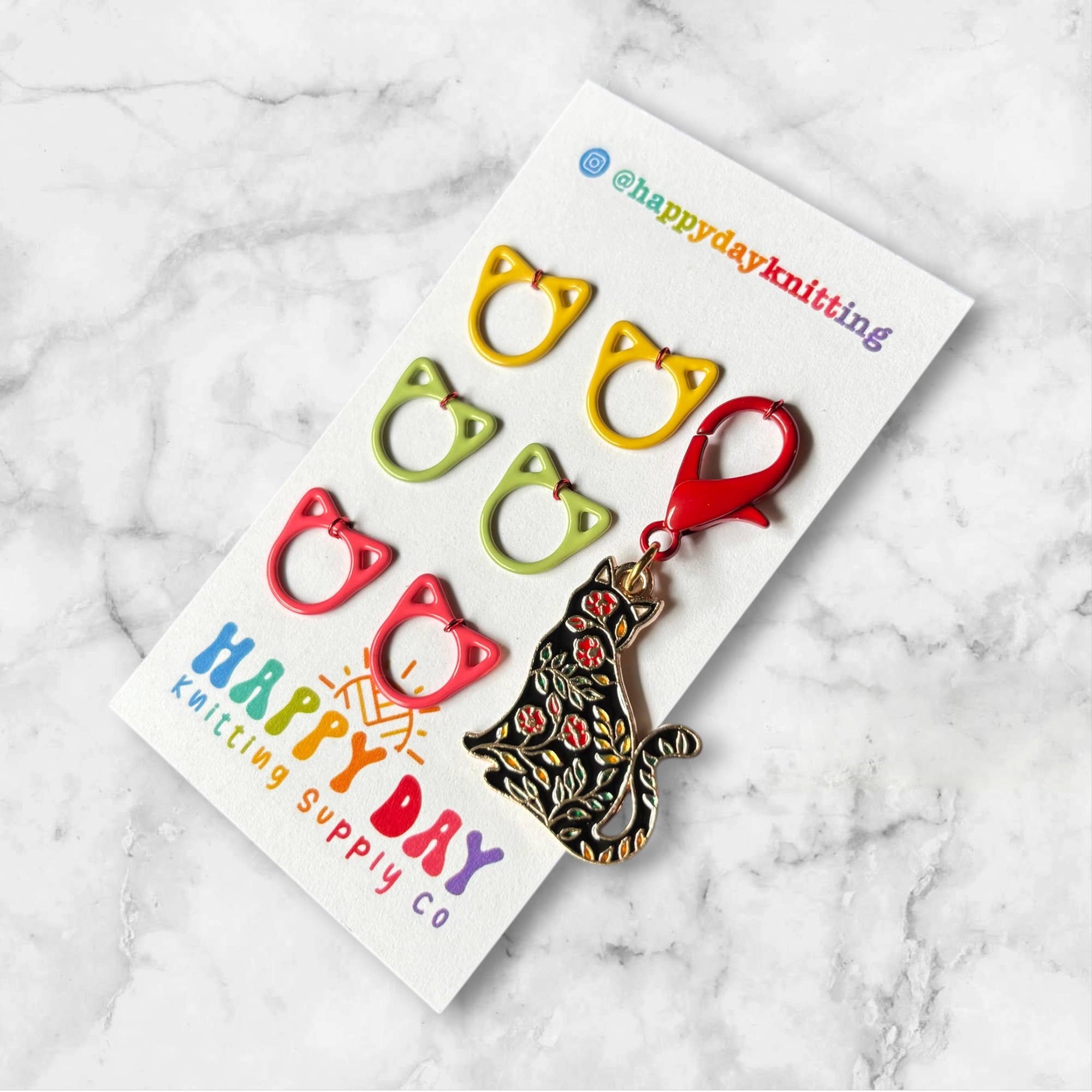 Cat Stitch Marker Packs - Cat Ring Sets