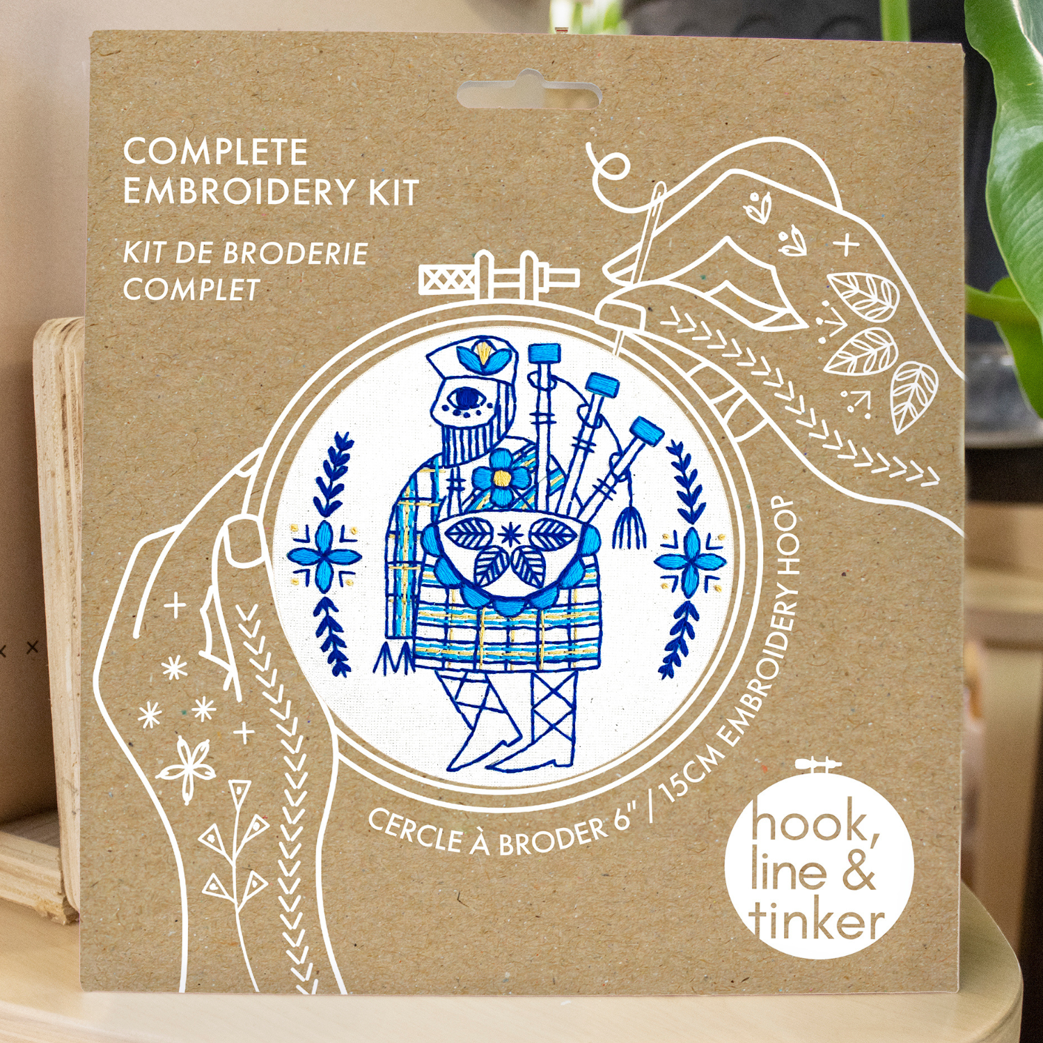 Bagpiper Complete Embroidery Kit