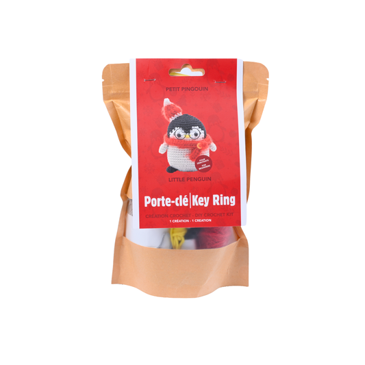 HOLIDAY PENGUIN KEYCHAIN DIY CROCHET KIT