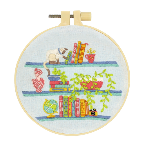 BOOK LOVER EMBROIDERY KIT