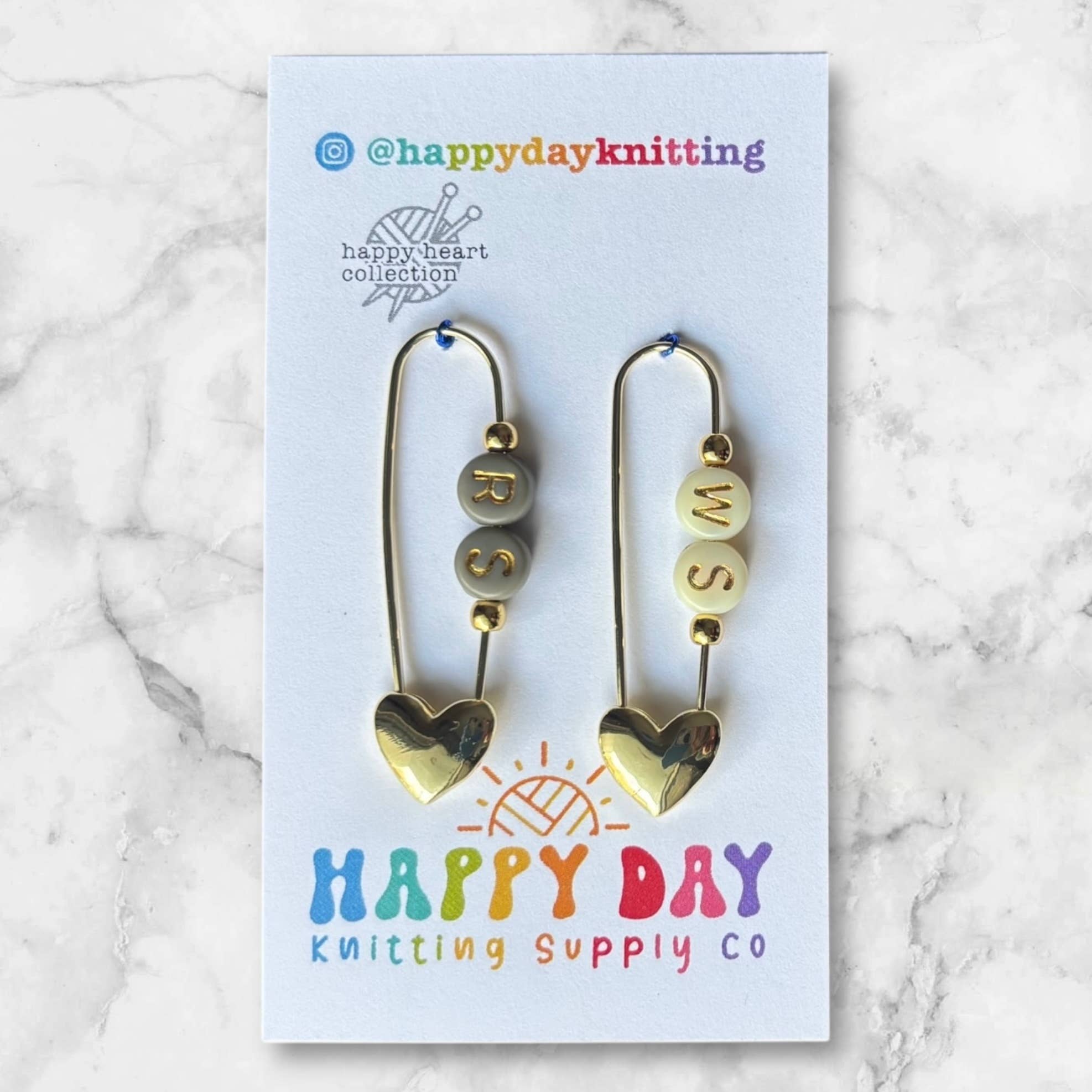 RS / WS - Locking Stitch Markers - Two Tone