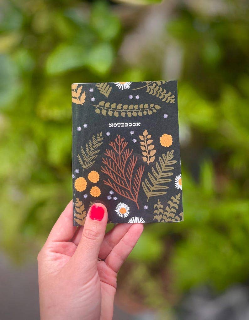 Paper Moth Co. Forest Floor Botanical Handmade Pocket Notebook
