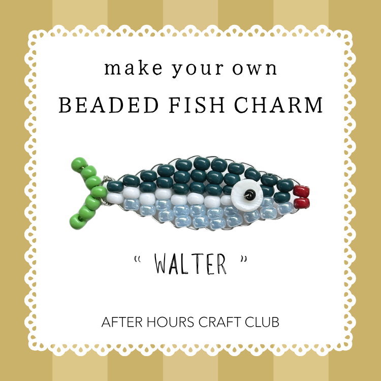 After Hours Craft Club - Beaded Fish Charm Craft Kit