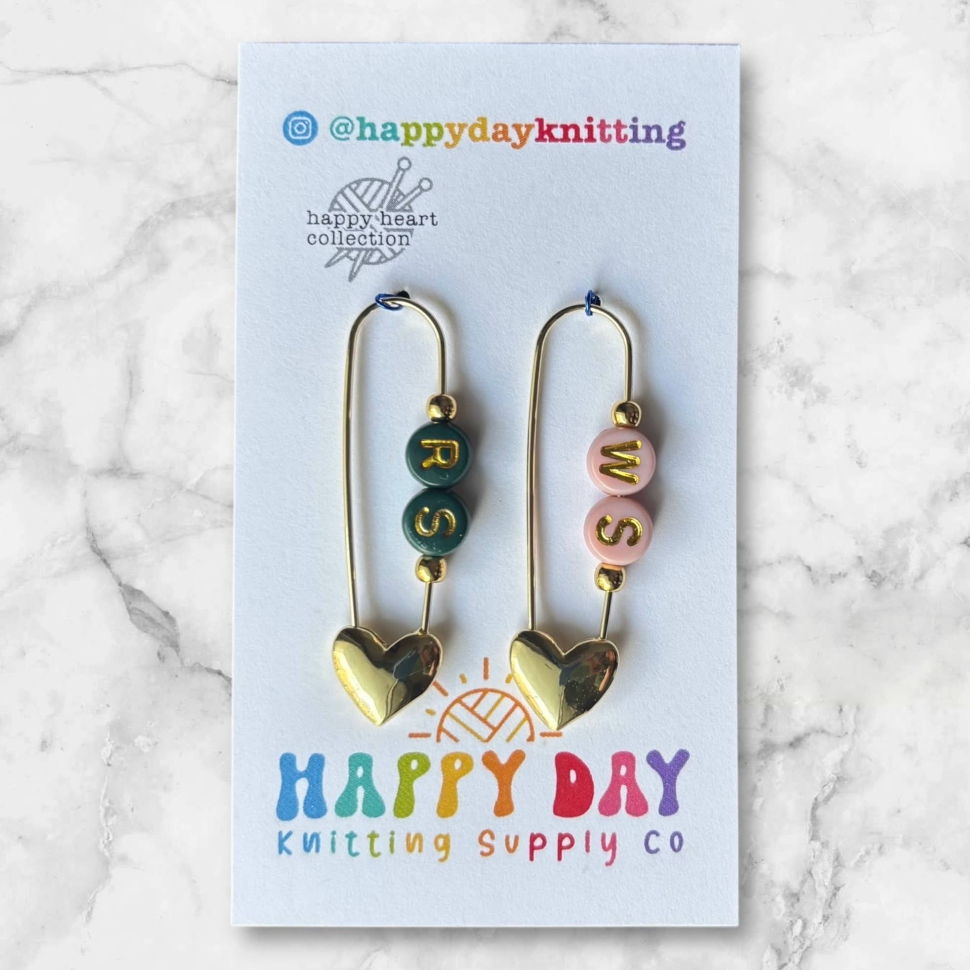 RS / WS - Locking Stitch Markers - Two Tone