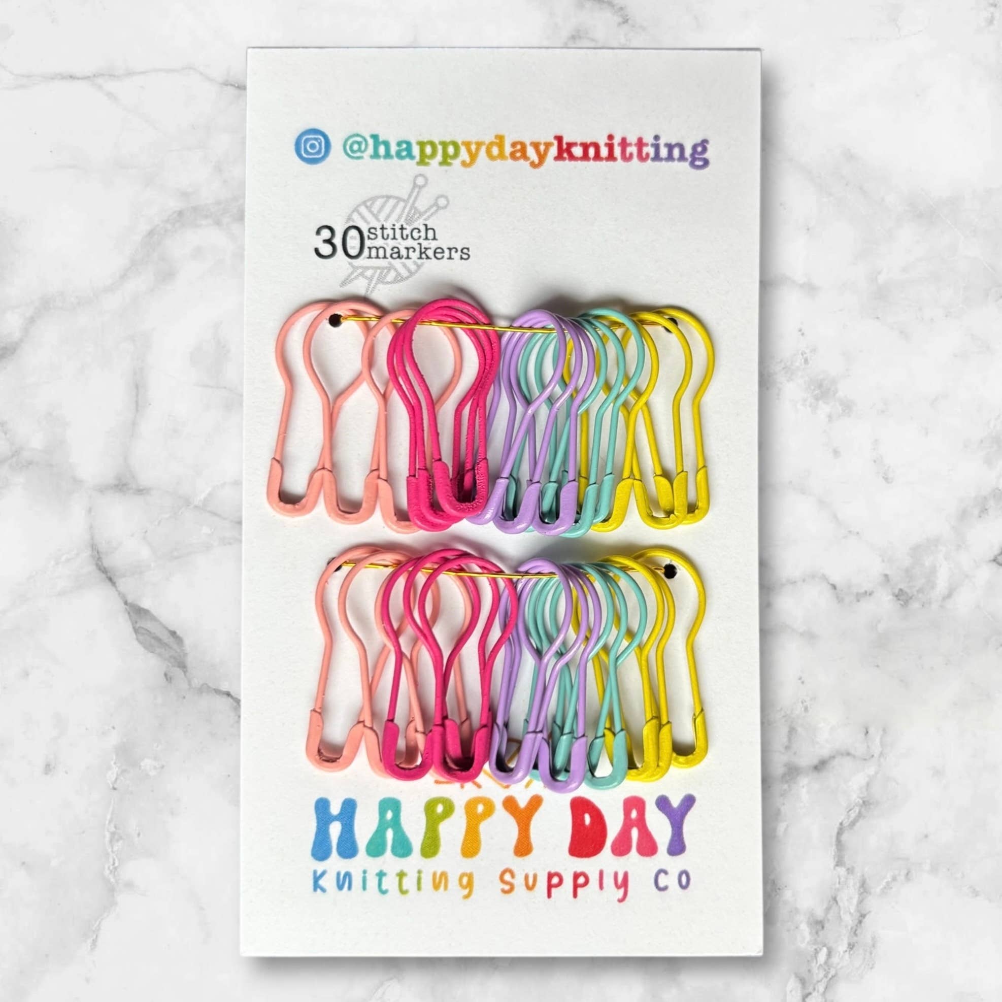 30 Locking Bulb Pin Stitch Markers