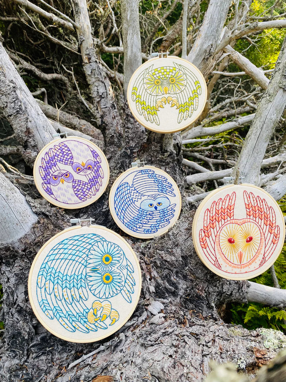 Snowy Owl Complete Embroidery Kit