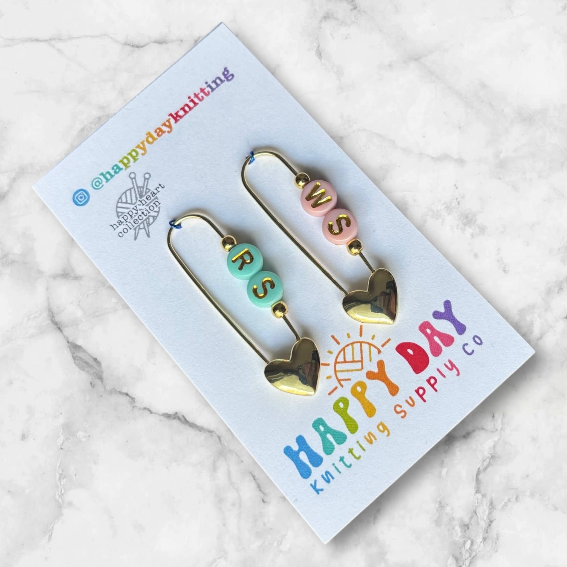 RS / WS - Locking Stitch Markers - Two Tone
