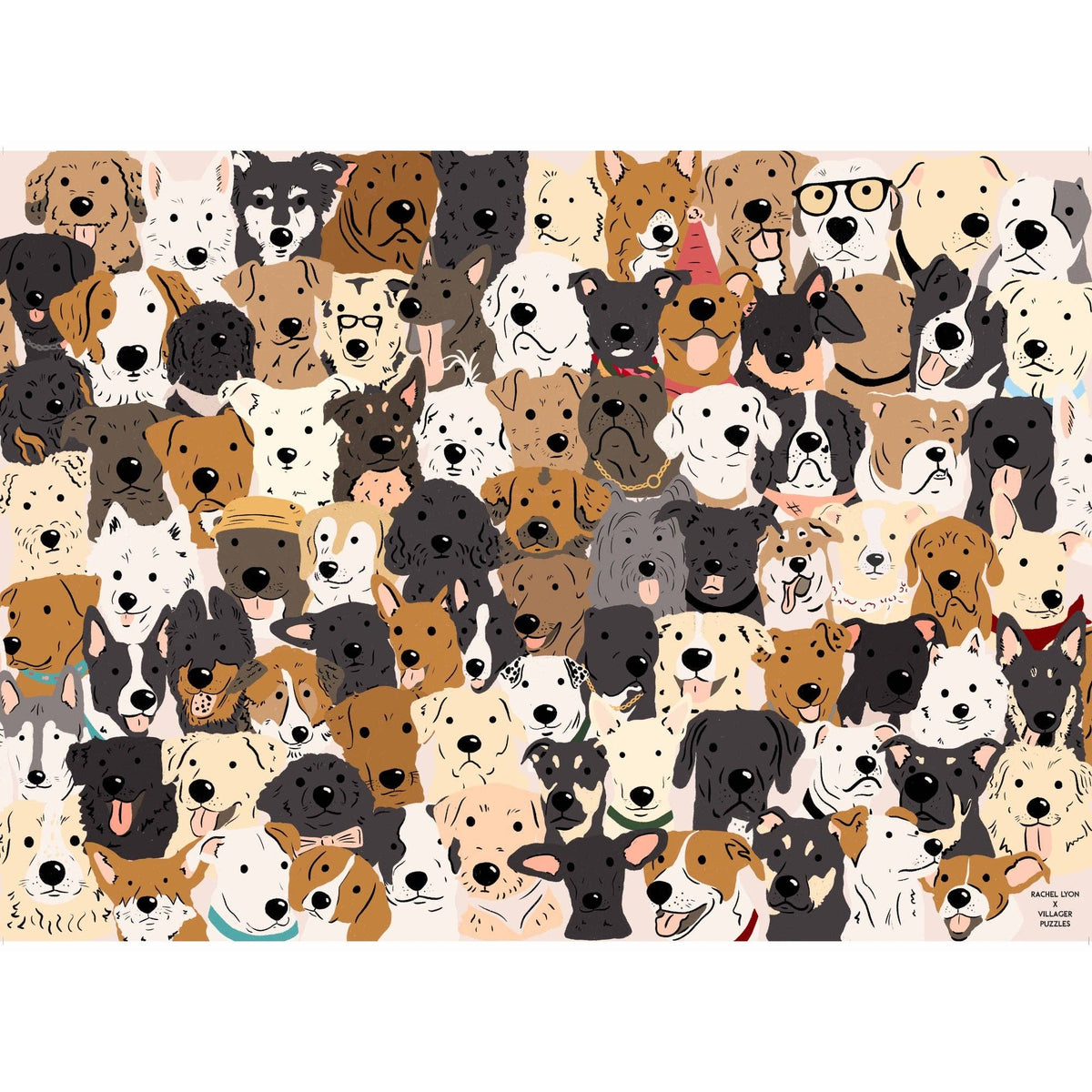 Rescue Dogs | Villager Puzzles 1000-Piece Puzzle | Designed in Alberta, Canada by Rachel Lyon