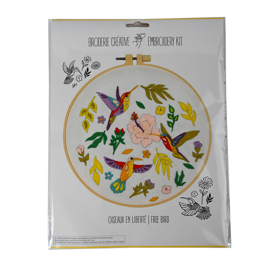 FREE BIRD EMBROIDERY KIT
