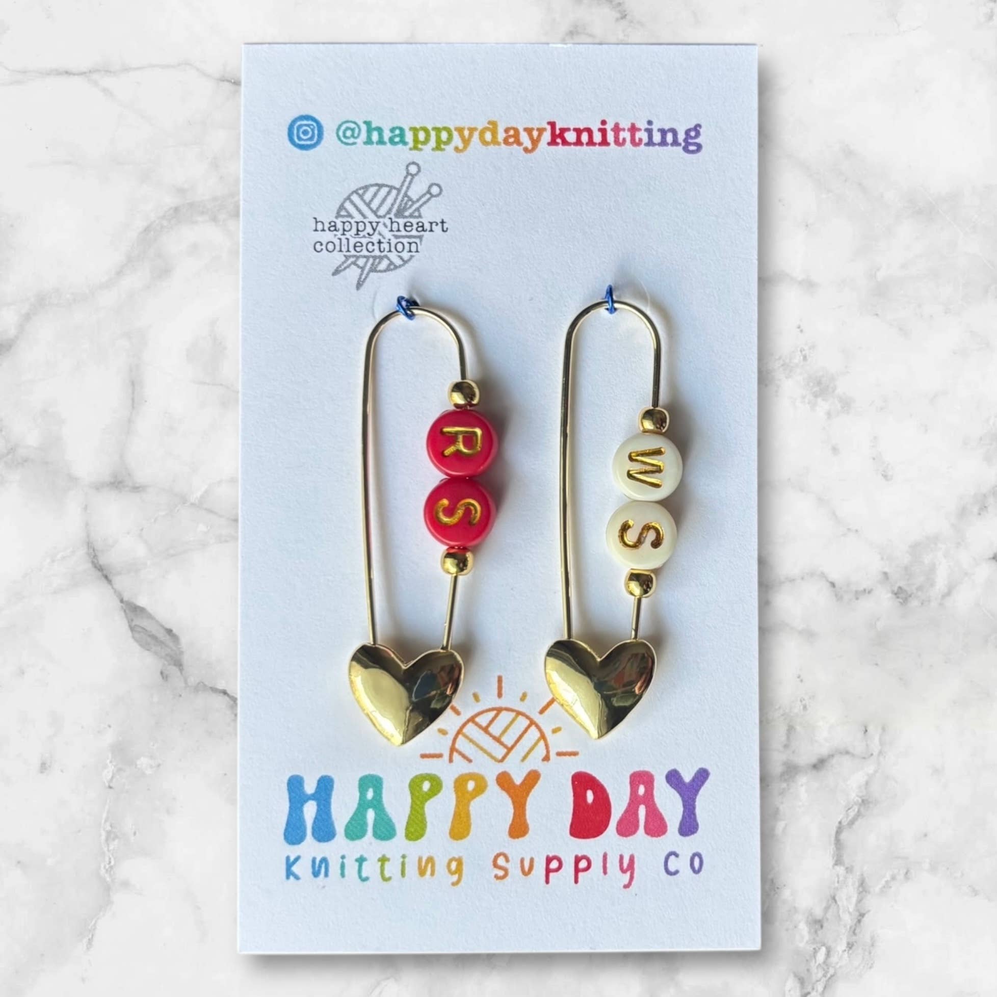 RS / WS - Locking Stitch Markers - Two Tone