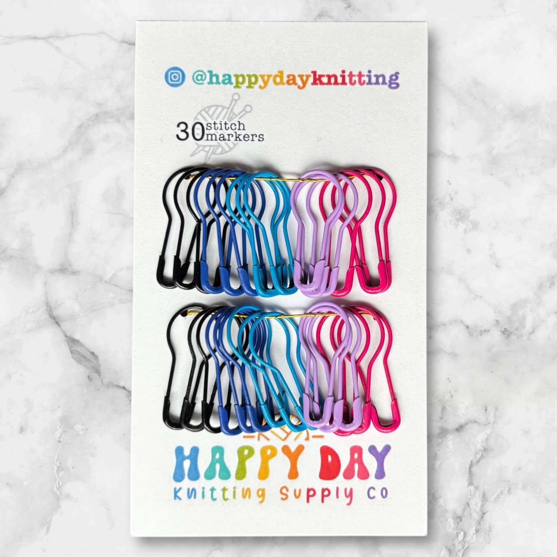 30 Locking Bulb Pin Stitch Markers