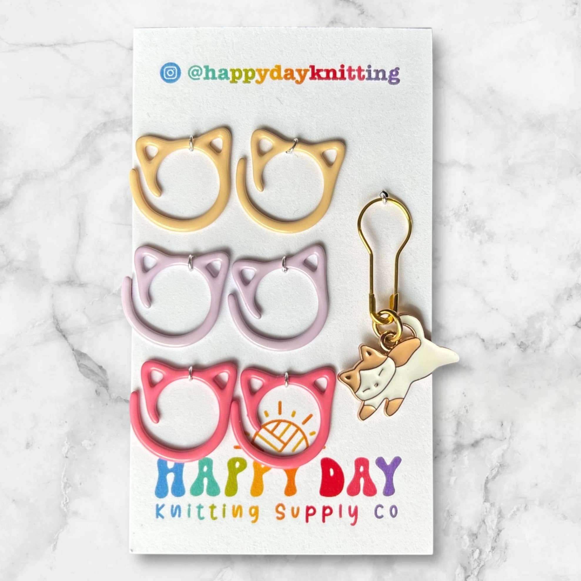 Cat Stitch Marker Packs - Cat Ring Sets