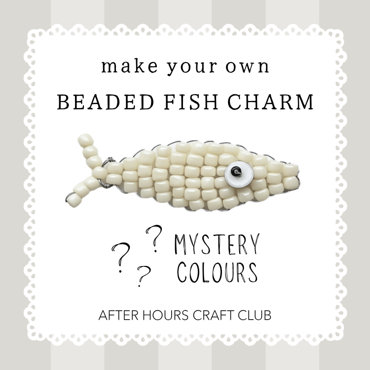 After Hours Craft Club - Beaded Fish Charm Craft Kit