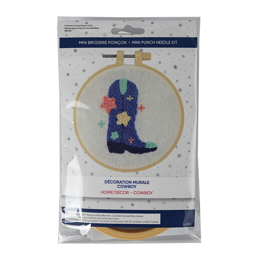 COWBOY MINI PUNCH NEEDLE KIT