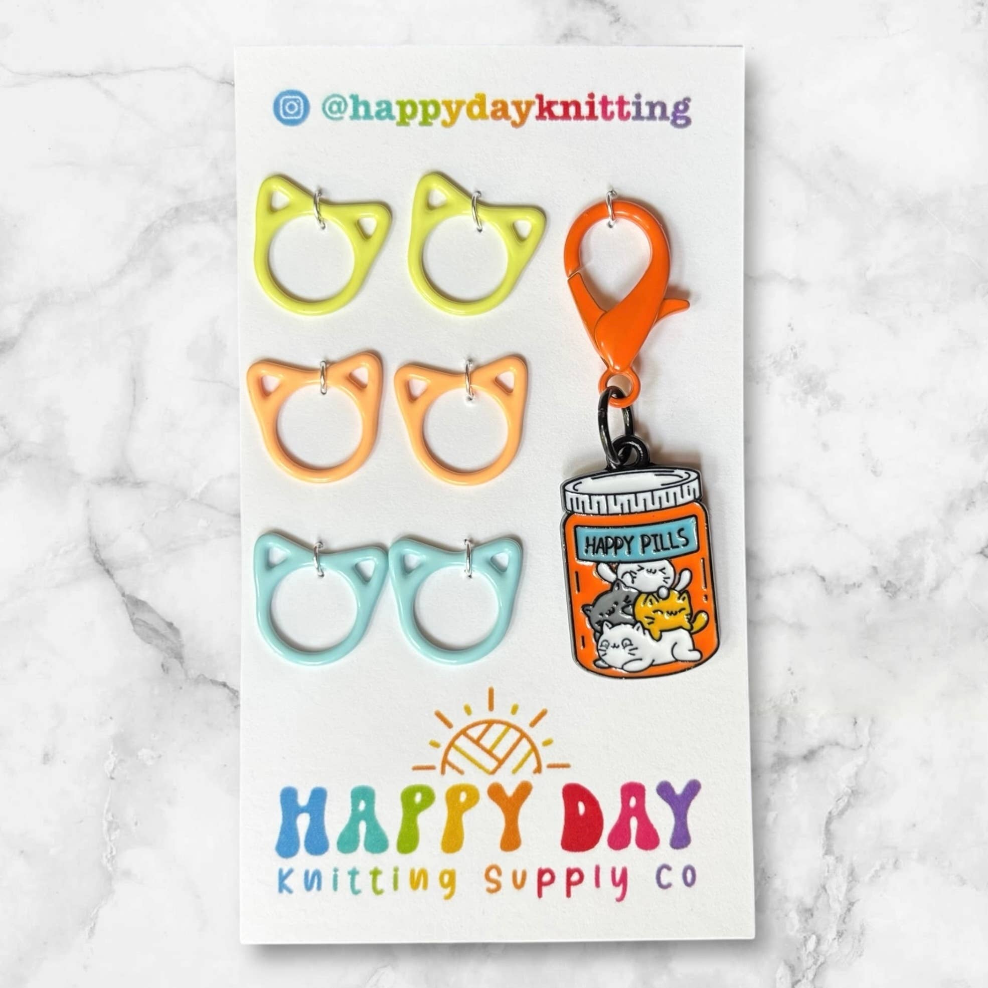 Cat Stitch Marker Packs - Cat Ring Sets
