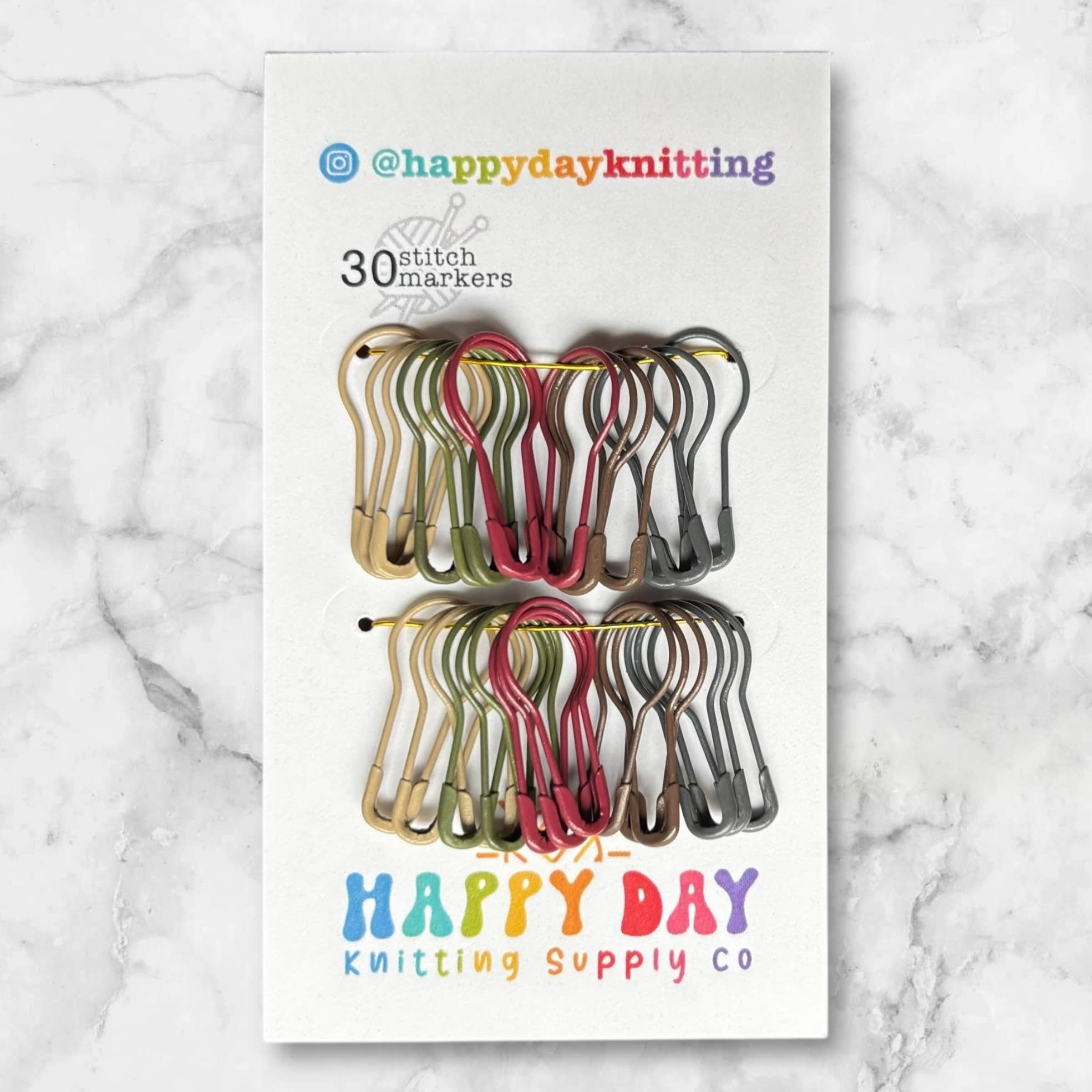 30 Locking Bulb Pin Stitch Markers