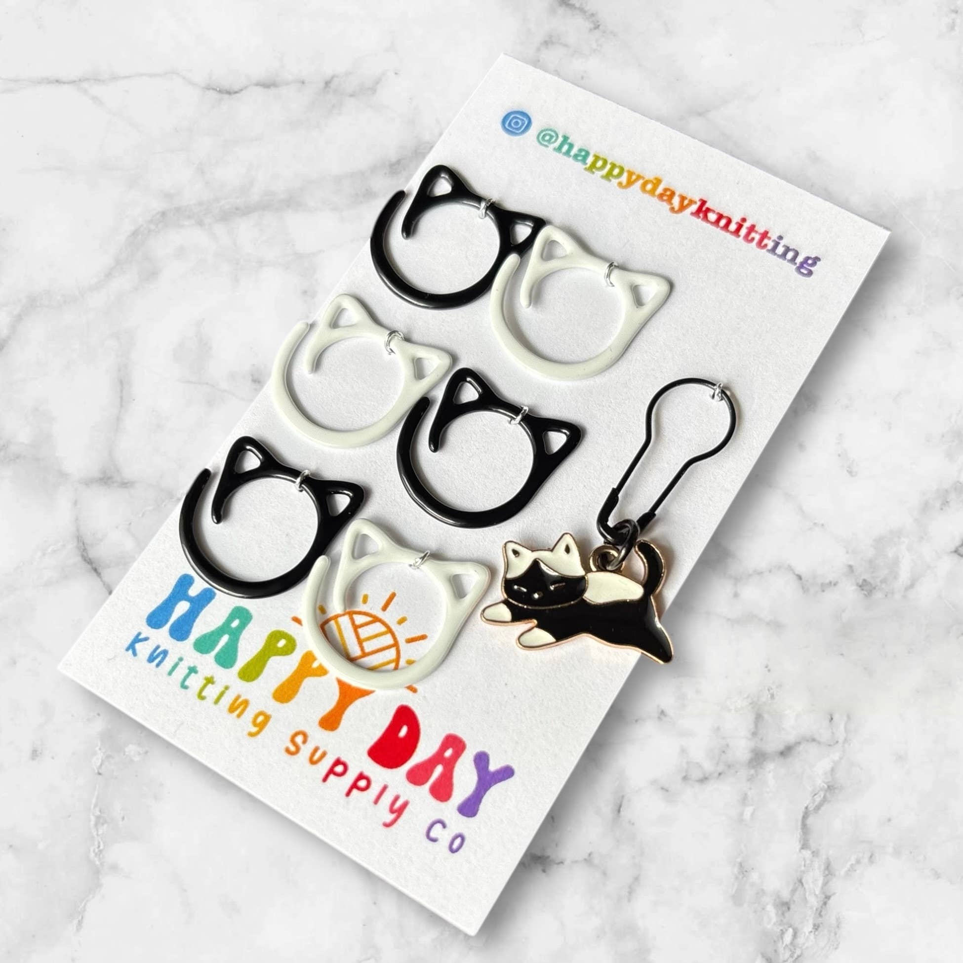 Cat Stitch Marker Packs - Cat Ring Sets