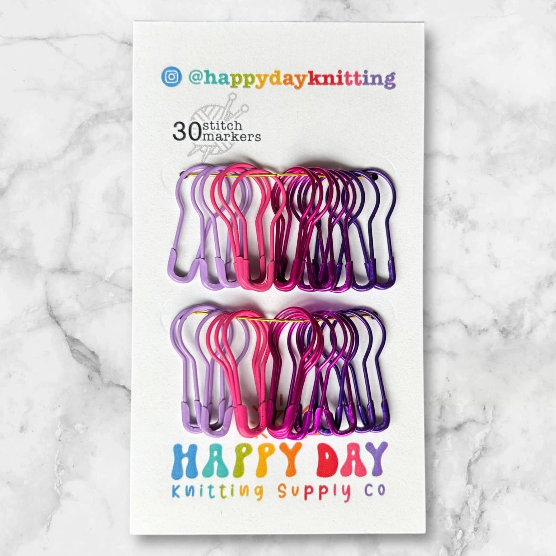 30 Locking Bulb Pin Stitch Markers