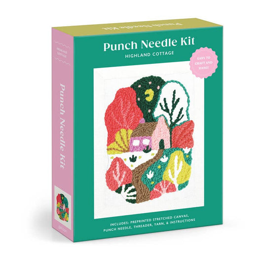 Galison Highland Cottage Punch Needle Kit
