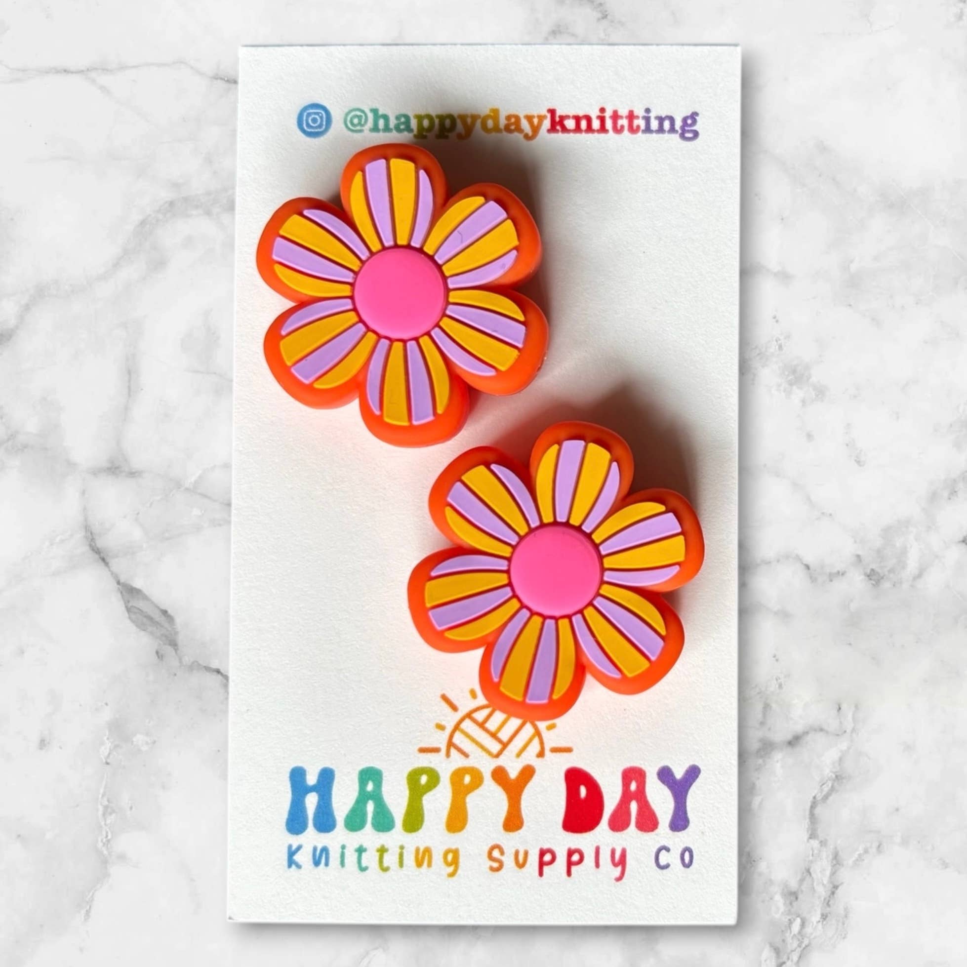 Silicone Needle Topper Set - Retro Flowers
