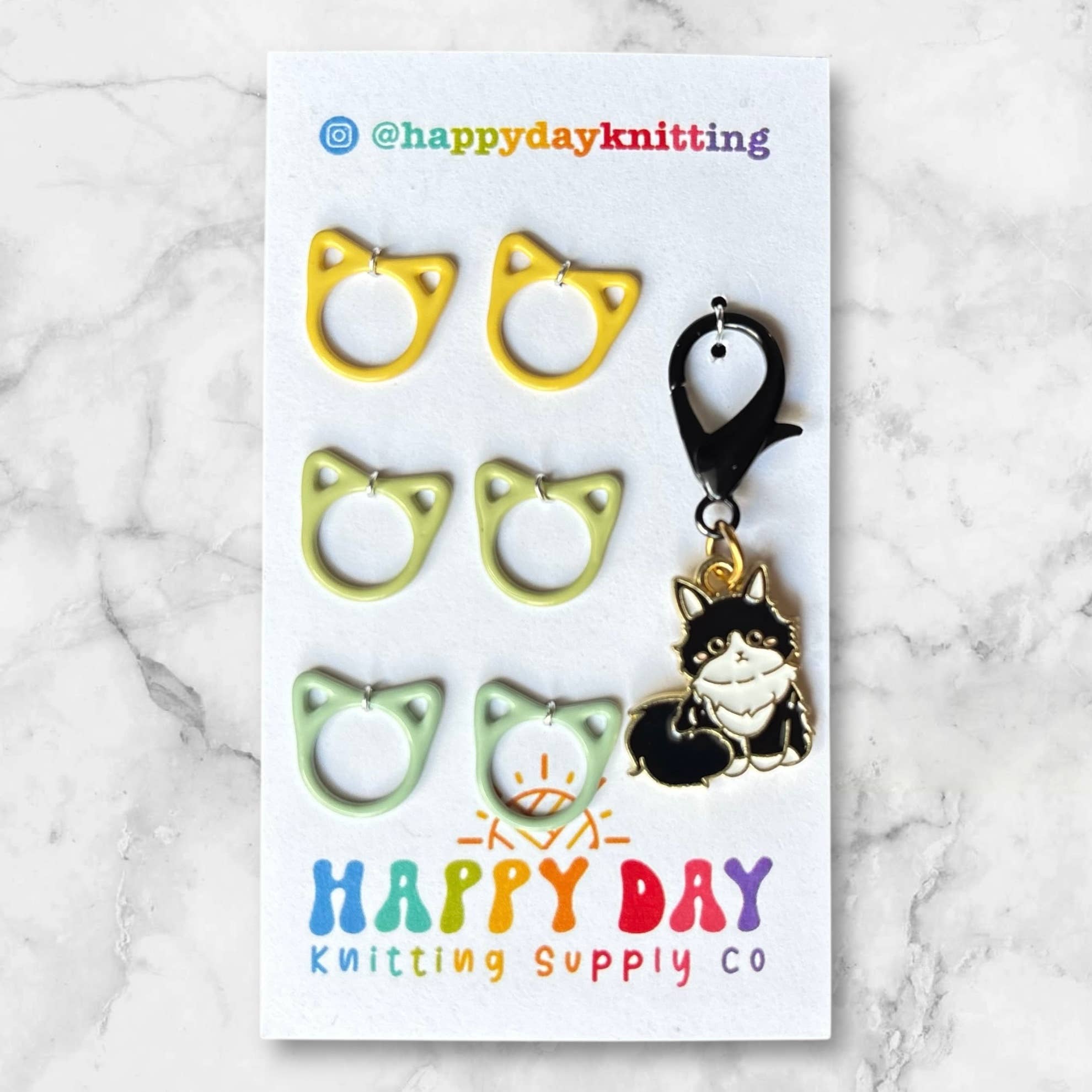 Cat Stitch Marker Packs - Cat Ring Sets