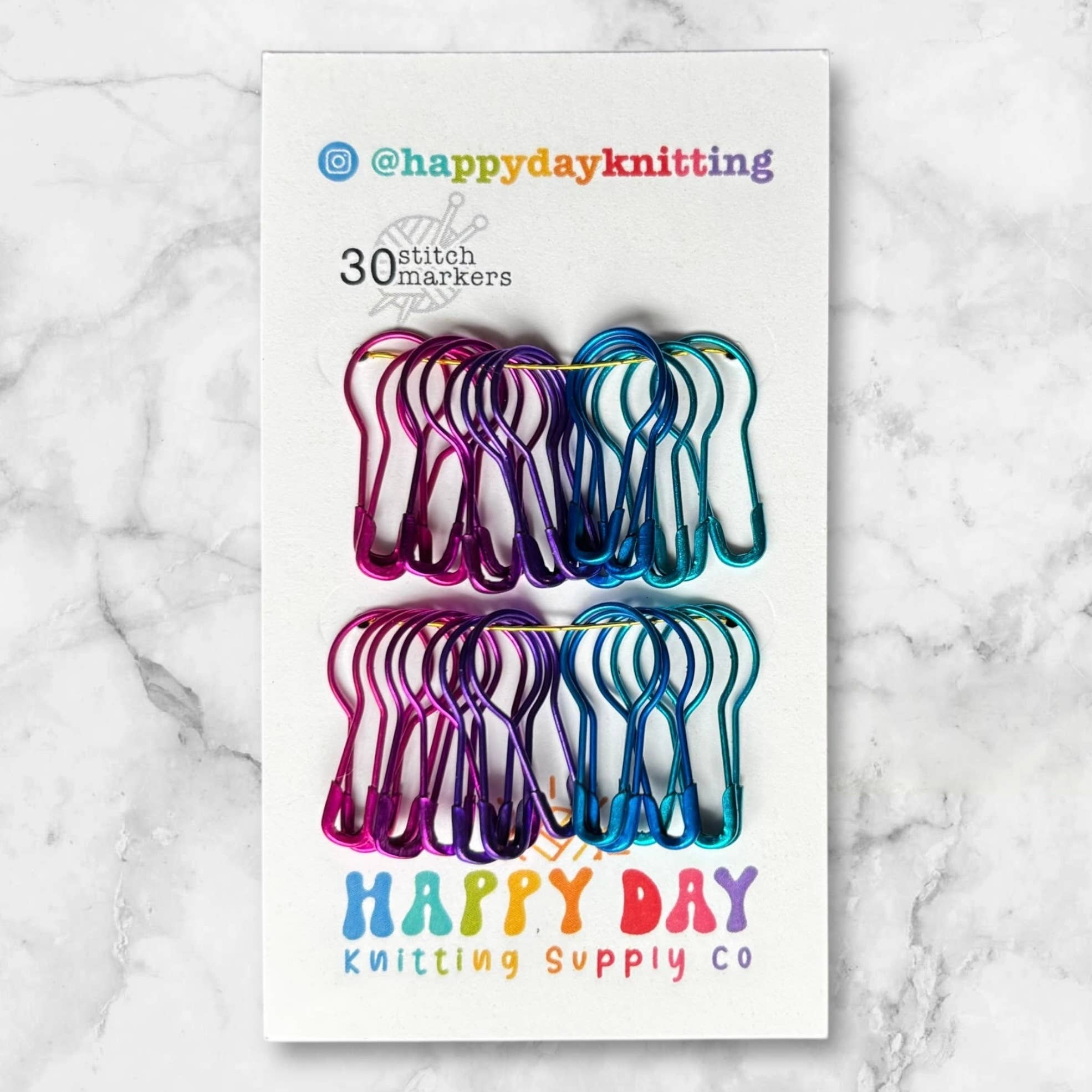 30 Locking Bulb Pin Stitch Markers