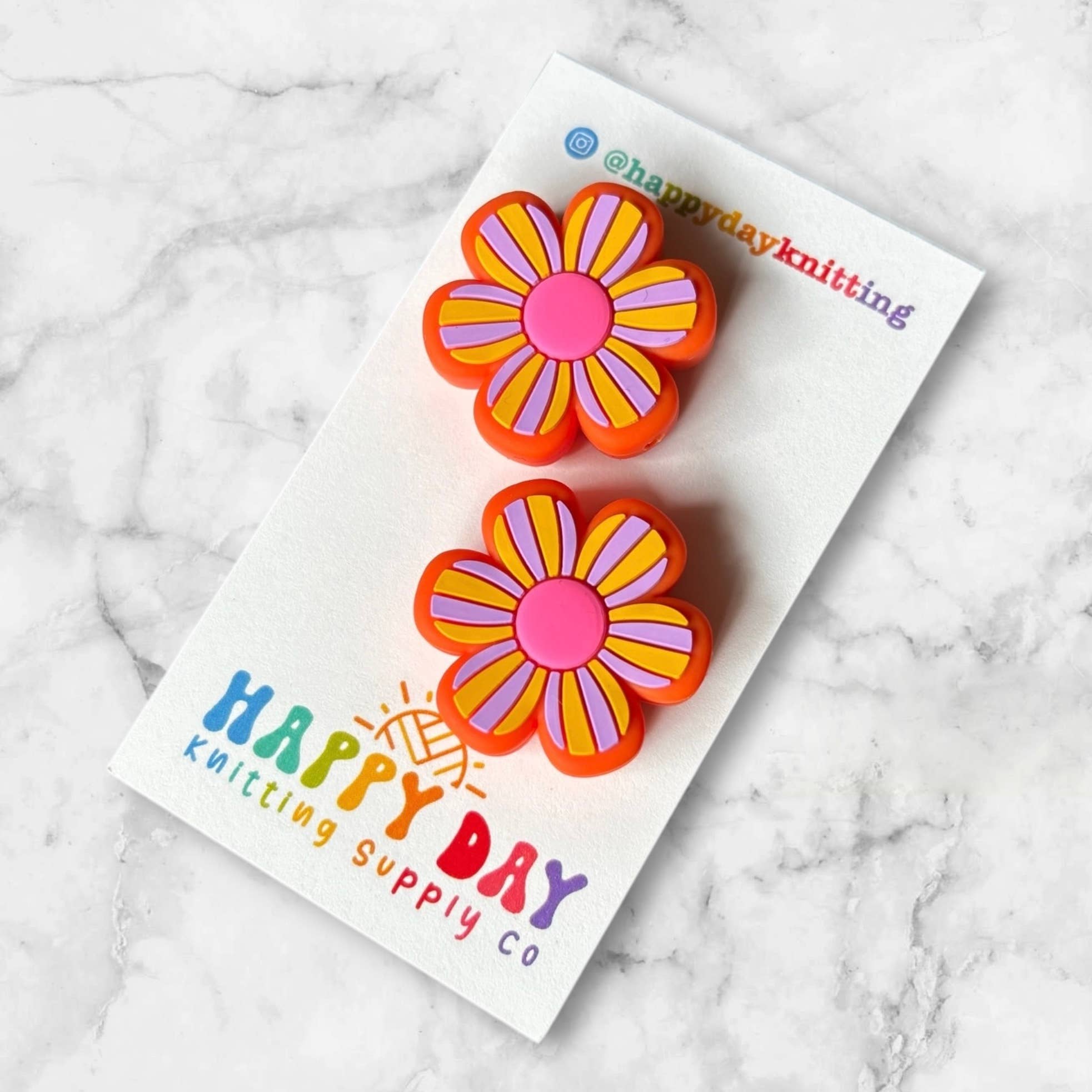 Silicone Needle Topper Set - Retro Flowers