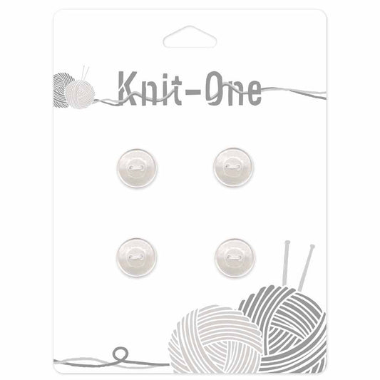 KNIT ONE 2 Hole Pearl Button - 14mm (1⁄2″) - Pearl