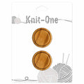 KNIT ONE Shank Wood Button - 28mm (11⁄8″) - Natural