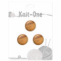 KNIT ONE Shank Wood Button - 22mm (7⁄8″) - Natural