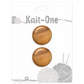 KNIT ONE Shank Wood Button - 28mm (11⁄8″) - Natural