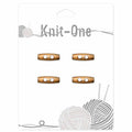 KNIT ONE Toggle Button - 20mm (3⁄4″) - Burnt Wood
