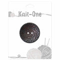 KNIT ONE 2 Hole Coconut Button - 41mm (15⁄8″) - Brown