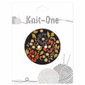 KNIT ONE 2 Hole Coconut Button - 51mm (2″) - Brown