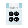 INSPIRE 2 Hole Button - 23mm (7⁄8″) - 4 count - Leather