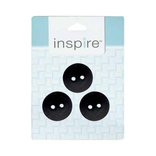 INSPIRE 2 Hole Button - 28mm (11⁄8″) - 3 count - Leather