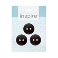 INSPIRE 2 Hole Button - 28mm (11⁄8″) - 3 count - Leather