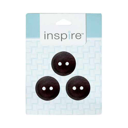 INSPIRE 2 Hole Button - 28mm (11⁄8″) - 3 count - Leather
