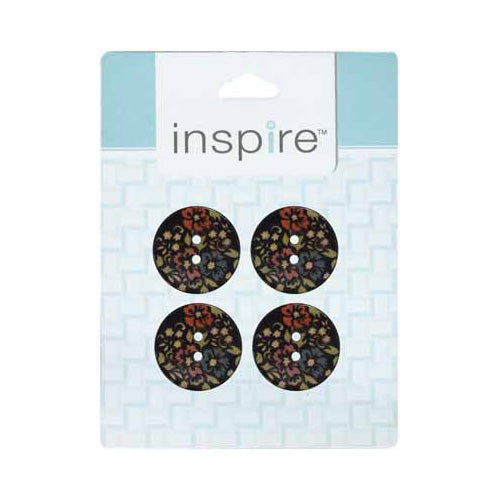 INSPIRE 2 Hole Button - 23mm (7⁄8″) - 4 count - Coconut