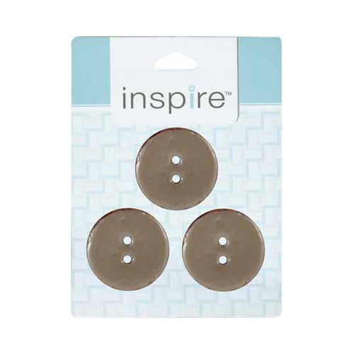 INSPIRE 2 Hole Button - 30mm (11⁄8″) - 3 count - Coconut