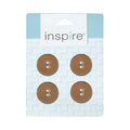 INSPIRE 2 Hole Button - 23mm (7⁄8″) - 4 count - Coconut