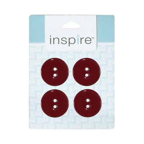 INSPIRE 2 Hole Button - 23mm (7⁄8″) - 4 count - Coconut
