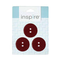 INSPIRE 2 Hole Button - 30mm (11⁄8″) - 3 count - Coconut