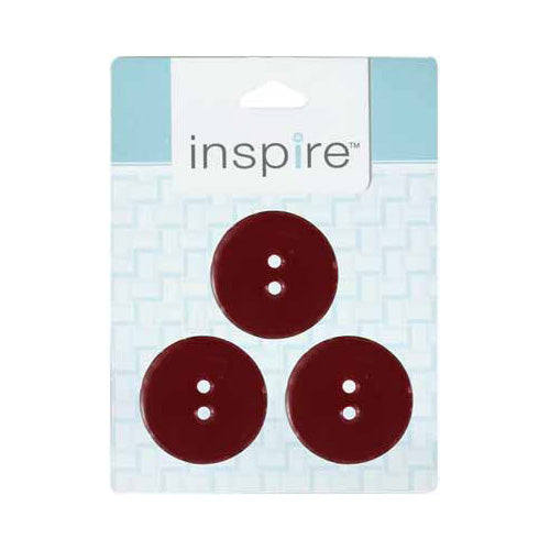 INSPIRE 2 Hole Button - 30mm (11⁄8″) - 3 count - Coconut