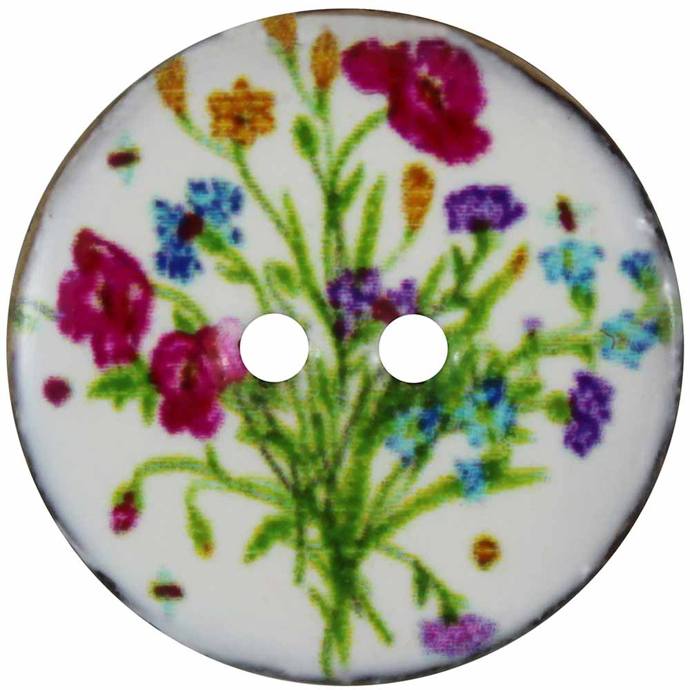 INSPIRE 2 Hole Button - 23mm (7⁄8″) - 4 count - Coconut
