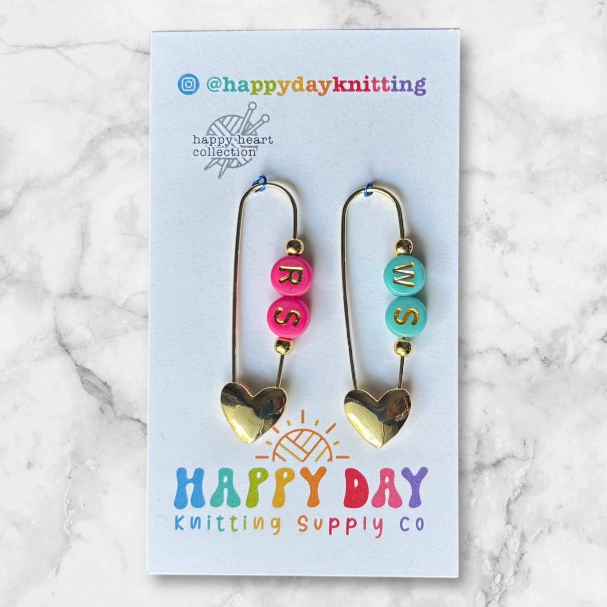 RS / WS - Locking Stitch Markers - Two Tone
