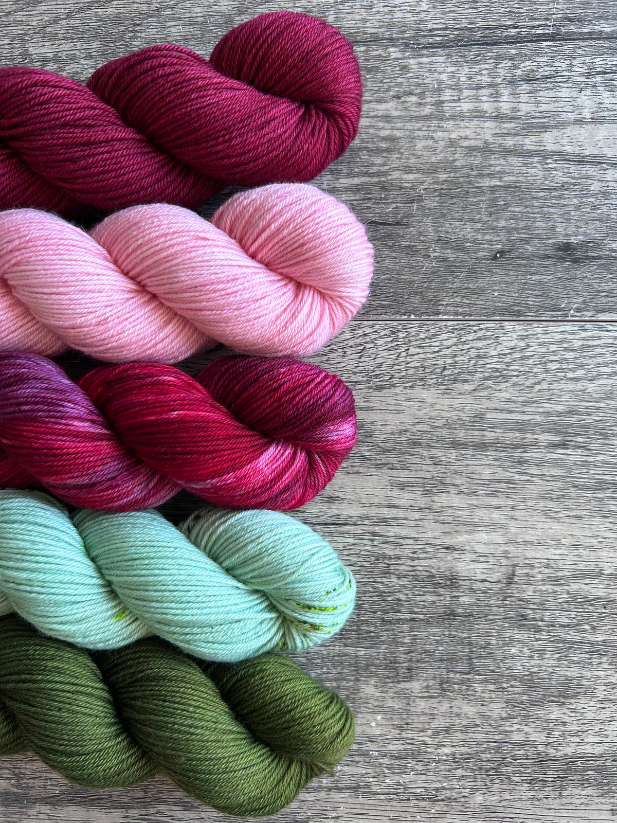 Bramble Ridge Smooth Sock Set - Cranberry Fest!